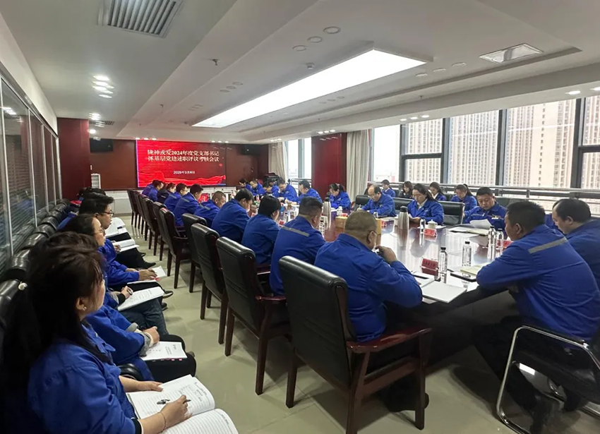 隴神戎發召開2024年度黨支部書記抓基層黨建工作述職評議會